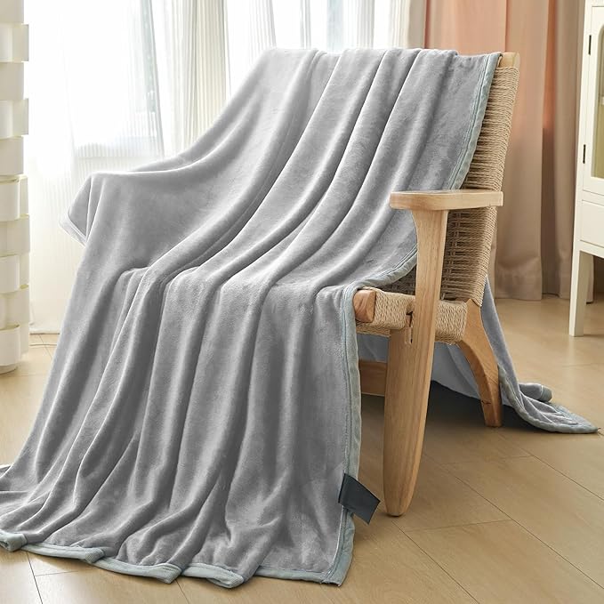 Fleece Bed Blankets Queen Size - Soft Lightweight Plush Fuzzy Cozy Luxury Blanket Microfiber Throw for Couch Bed,All-Season Breathable,80x90 Inches