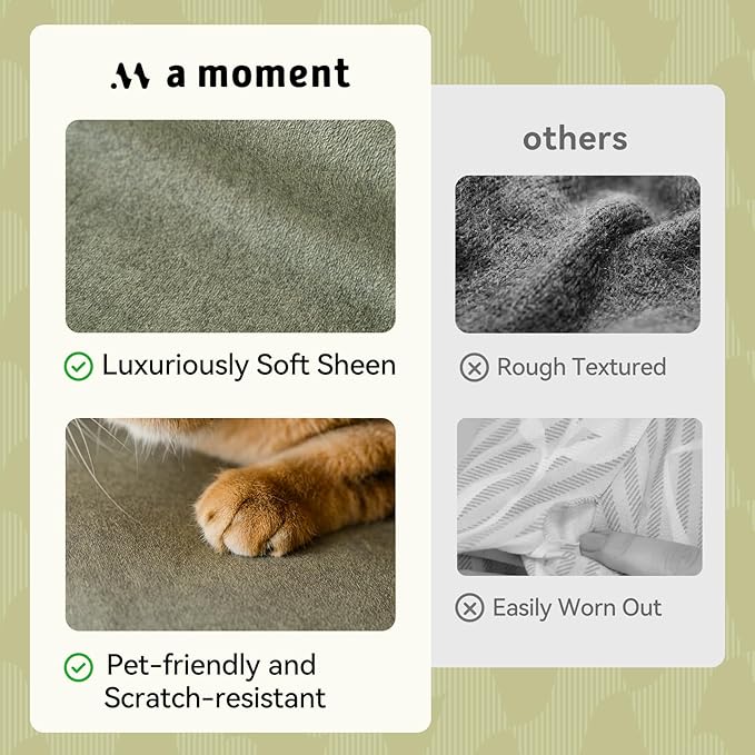 a moment Set of 2 Decorative Spring Pillow Covers,18x18 Inch Waterproof Throw Pillow Cases,Pet-Friendly Stain-Resistant Cushion Covers for Sofa Couch Bed Outdoor Forest Green
