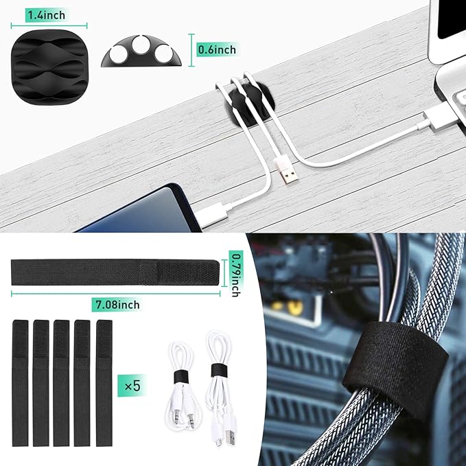 Updated Cable Raceway Kit - 154 (10x15.4) Inch Open Slot Wire Covers for Cords, Under Desk Cable Management System to Hide Under Desk/Tv/Computer/Net/Power Cords, (Pack 10)