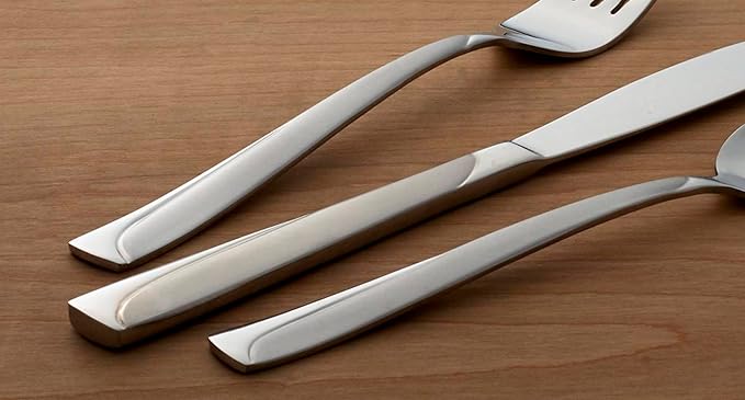 Oneida Madeline 51 Piece Everyday Flatware Set with Caddy, Service for 8, 18/0 Stainless Steel, Silverware Set