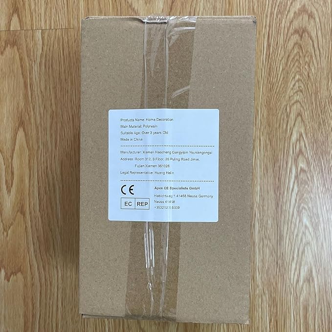 Apple Decor Statue Modern Sculpture Arts Fruit Figurine Polyresin Red 7.0 inch