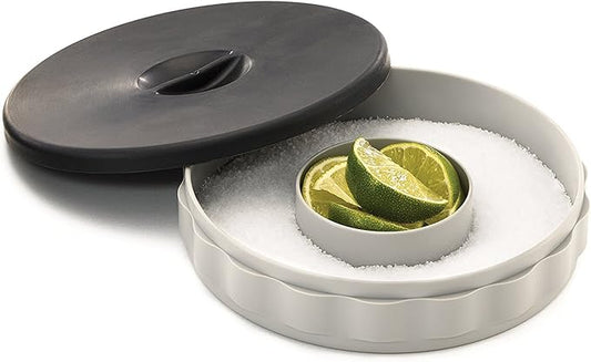 TableCraft Glass Rimmer Set, Gray Plastic Base with Black Rubber Cover, 1 Count (Pack of 1)