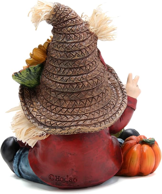 Hodao Fall Thanksgiving Pumpkin Gnomes Decorations Handmade Swedish Tomte Elf for Fall Decor Gift - Thanksgiving Party Home Gnomes Decor - Autumn Gifts