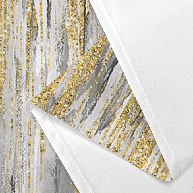 JAWO Abstract Shower Curtain, Modern Aesthetic Stripe Shower Curtain Set 36 X 72 Inches with 12 Hooks for Bathtub Bathroom Gray Purple Contemporary Abstract Painting Fabric