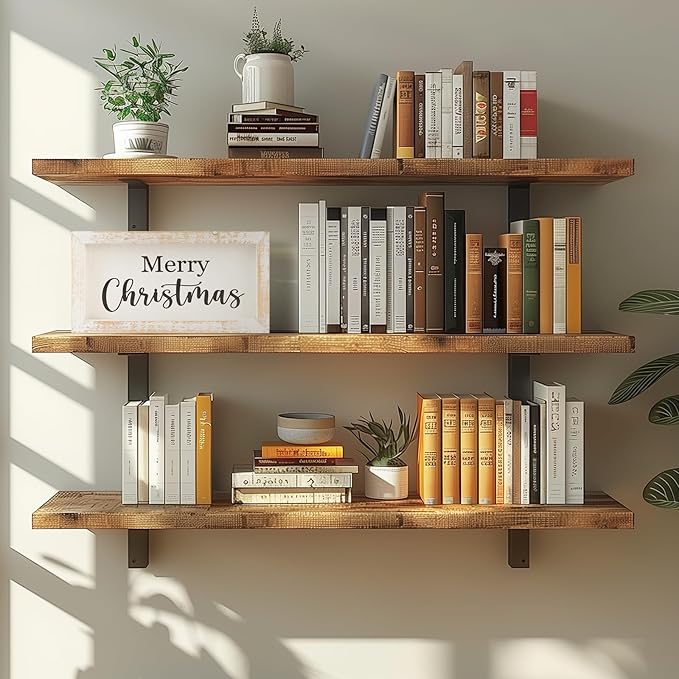 Merry Christmas Wooden Tabletop Sign, Festive Wood Decor for Christmas Desk,Shelf,Tray,Fireplace.Christmas Wood Block Sign(White)