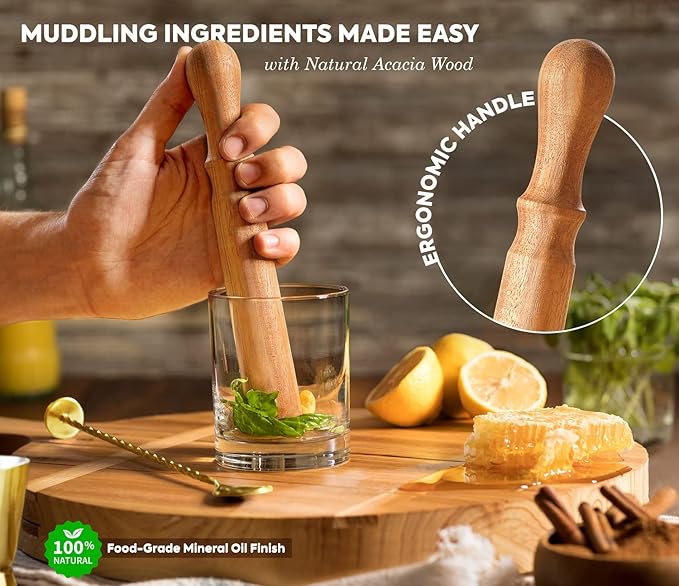 Mixology Bartender Kit with Stand - Bar Set with 25 Cocktail Kit Cards - Bar Kit Drink Mixer Set with Bar Tools - Cocktail Shaker Set Bartending Kit - Ideal Drink Shaker for Housewarming Gift. (Gold)