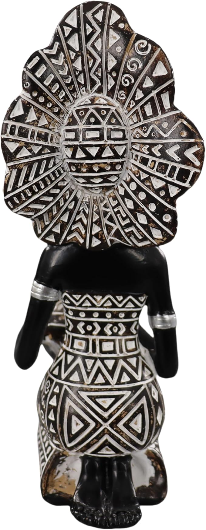 African Lady Statue with African Tribal Totem for Wedding, Church, Festival Decoration - African Decorative Female Statue for Home and Display case Decoration