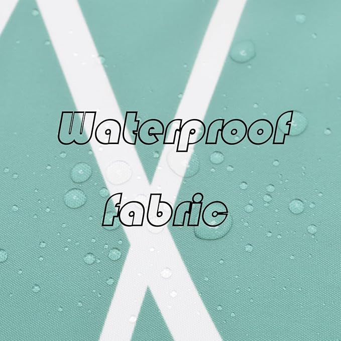 Punkray Ombre Teal Striped Polyester Shower Curtain for Bathroom with Hooks, Shower Curtains for Bathroom, Waterproof Bath Accessories Hotel Style - Machine Washable 72 x 72