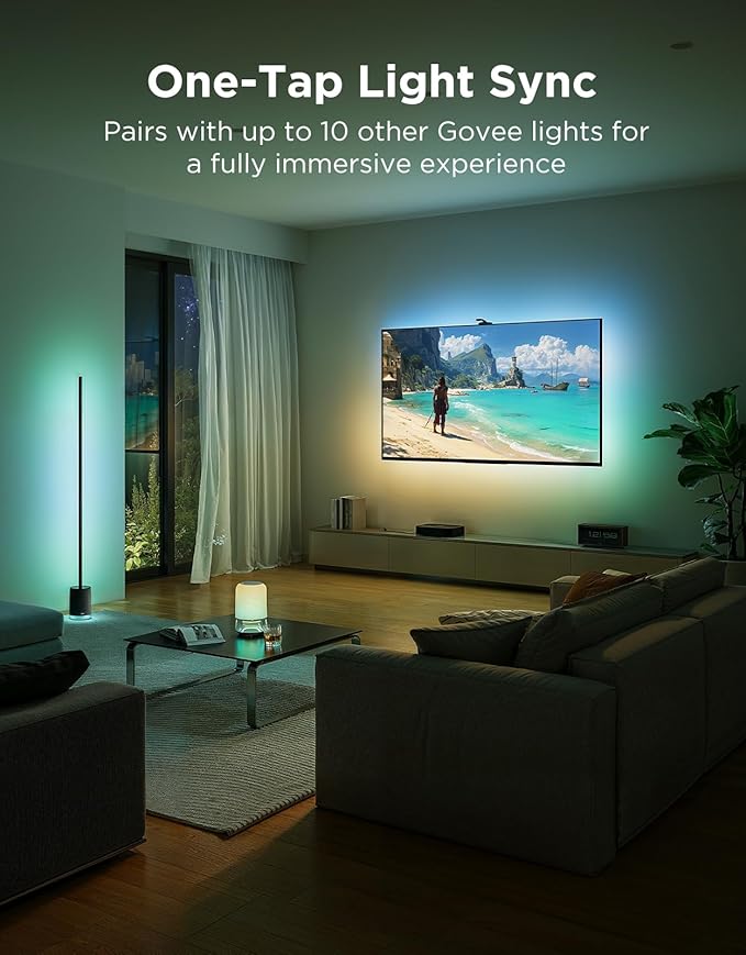 Govee TV Backlight 3 Pro with HDR Triple Camera, 11.8ft 5-in-1 RGBWWIC LED Strip Lights That Change with 55-65 Inch TVs, 75LEDs/m, Supports AI Filter, Smart App and Vioce Control, DreamView Sync