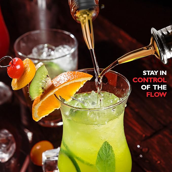 Bar Set Cocktail Shaker Set Bartender Kit, 8 Piece Gold Cocktail Set, Mixology Bartender Kit, Steel Drink Shakers Cocktail Kit, Bar Accessories: 24oz Martini Shaker, Muddler, Cocktail Book and More