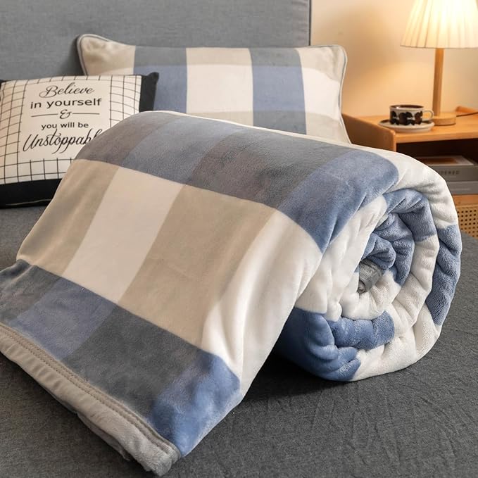 Fleece Bed Blankets Throw Size - Soft Lightweight Plush Fuzzy Cozy Luxury Blanket Microfiber Throw for Couch Bed,All-Season Breathable,40x60 Inches