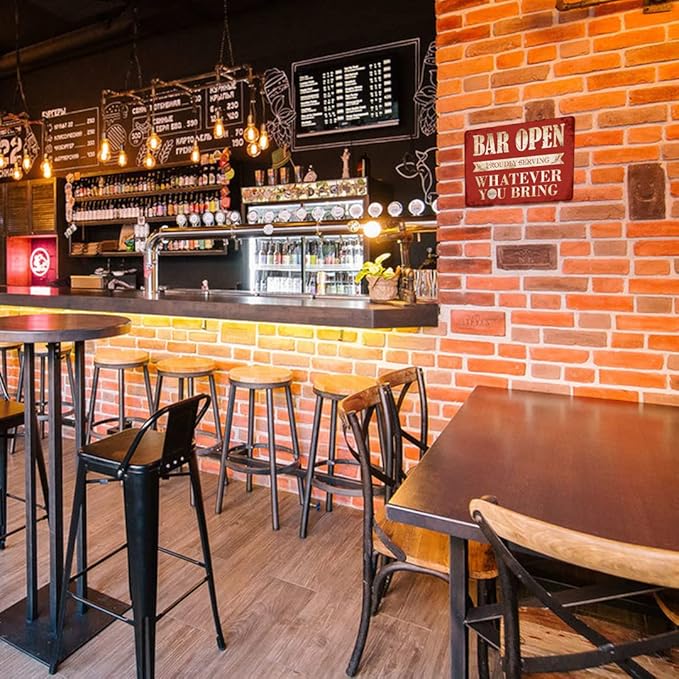 Vintage Bar Sign Decor Funny Bar Open Metal Signs for Home Bar Man Cave Decor Gifts - 8 X 12 Inches Indoor & Outdoor - Proudly Serving Whatever You Bring