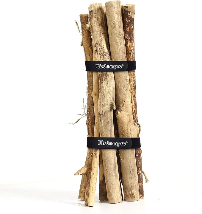 Extra Large 4 Pack 2 x 48 Inches Hook and Loop Strap, Reusable Fastening Cable Tie Down Straps by Wisdompro - Reusable, Durable Functional Cinch Cable Straps for Your Home, Office, Workspace