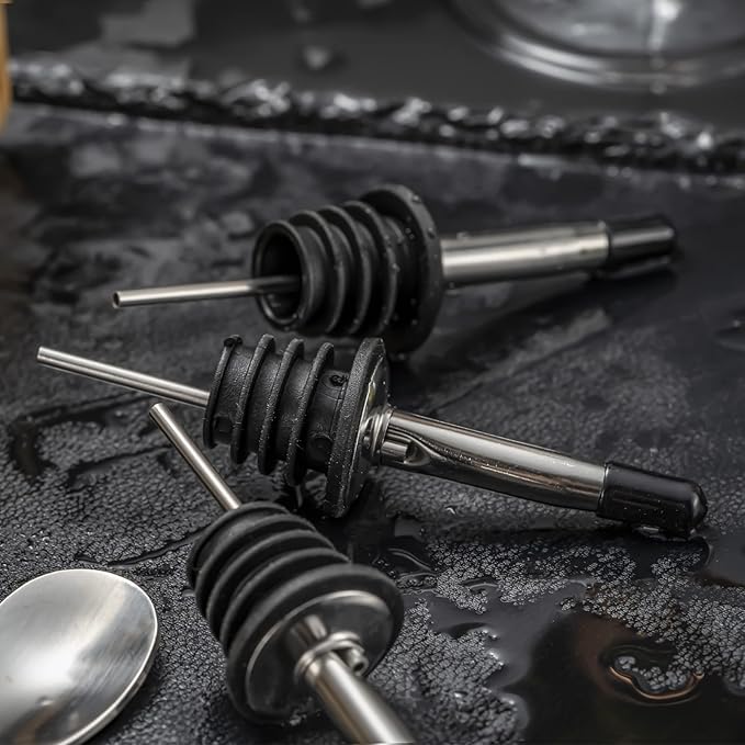 SOING Mixology 24-Piece Bartender Kit,Perfect Home Cocktail Shaker Set for Drink Mixing,Stainless Steel Bar Tools with Stand,Velvet Carry Bag & Recipes Cards Included