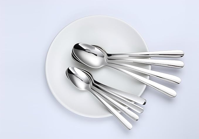 Elegant Tableware Set, 24 Pcs Silverware Set For 4, Food-Grade Stainless Steel Flatware Set, Mirror Polished Cutlery Utensil Set, Include Steak Knife Fork And Spoo, Dishwasher Safe