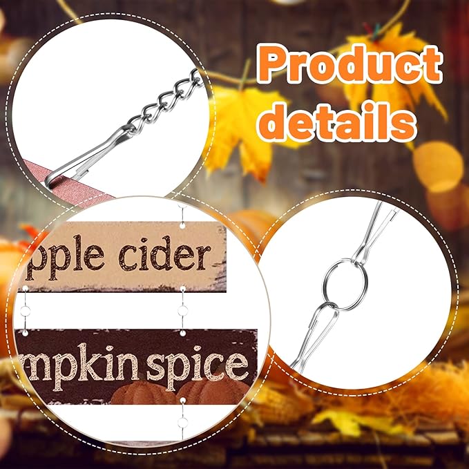 Hotop Fall Decorations for Home Thanksgiving Hanging Signs Wooden Wall Plaque Autumn Wall Hanging Decor for Home Thanksgiving Autumn Office Indoor Outdoor Door Decor Sign(Classic Color)