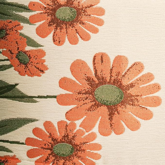 13×72 Inch Table Runner, Retro-Luxury Tassels Series for Kitchen Dining Table Holiday Decoration (Daisy)