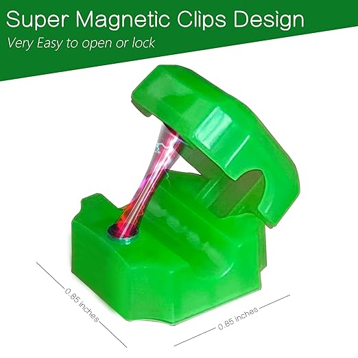 9pcs Magnetic Cable Clips - FonPeak Ultra-Adhesive Desk Cable Management Clips, Cord Organizer for Max 7.5mm/0.3 inches Cables, Suit for Desktop, Nightstand, Home, Office, Car, and Wall