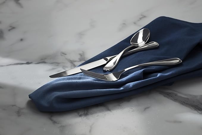 Oneida H003020A Voss 20 Piece Everyday Flatware Set, Service For 4