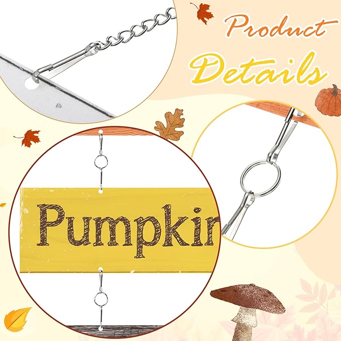 Hotop Fall Decorations for Home Thanksgiving Hanging Signs Wooden Wall Plaque Autumn Wall Hanging Decor for Home Thanksgiving Autumn Office Indoor Outdoor Door Decor Sign(Vivid Colors)