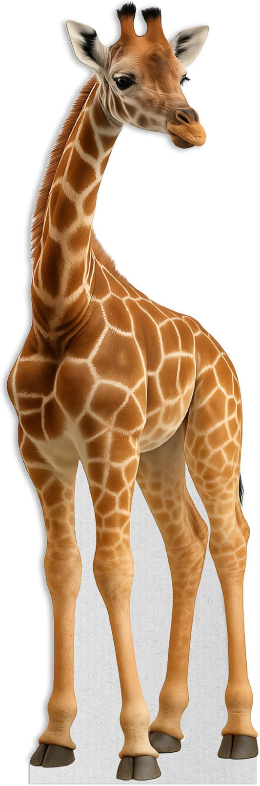 Giraffe Life Size Standee - 6.6FT Freestanding Coroplast Cutouts | Safari Animal Standup Photo Booths, Jungle Party, Birthday & Halloween Decorations, Style 2