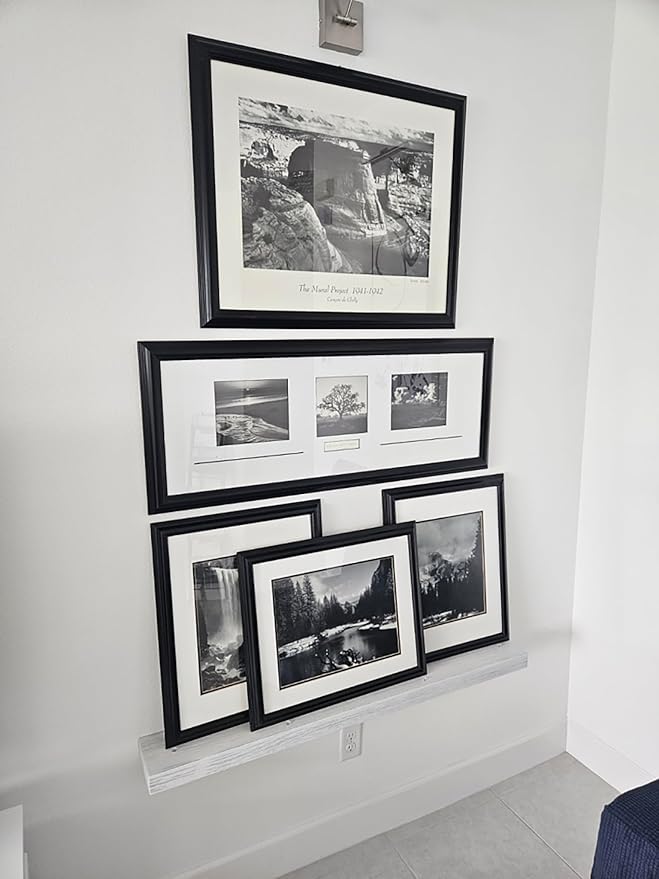 joelsantiques 60 Inch Wooden Floating Shelves for Wall - 60x6x2 in - Made of Natural Wood - Rustic Wall Shelves for Bedroom - Perfect for Living Room, Kitchen - Natural