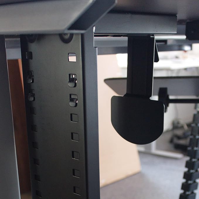 CPU Holder for Under Desk Mount Adjustable to fit Almost Any CPU Computer Tower