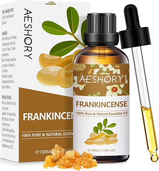 Frankincense Essential Oils 3.38FL.OZ - Aromatherapy Essential Oils for Diffusers for Home, Frankincense Scented Oils for Massage, Soap Candle Making Scents - 100ML