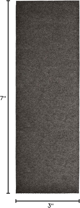 iCustomRug Hallway Runner Rug – 3x7ft Brown, Indoor/Outdoor, Non-Slip Rubber Backing, Low-Profile All-Weather Carpet, Non-Shedding & Easy Care, Entryway Mat Ideal for High Traffic Areas