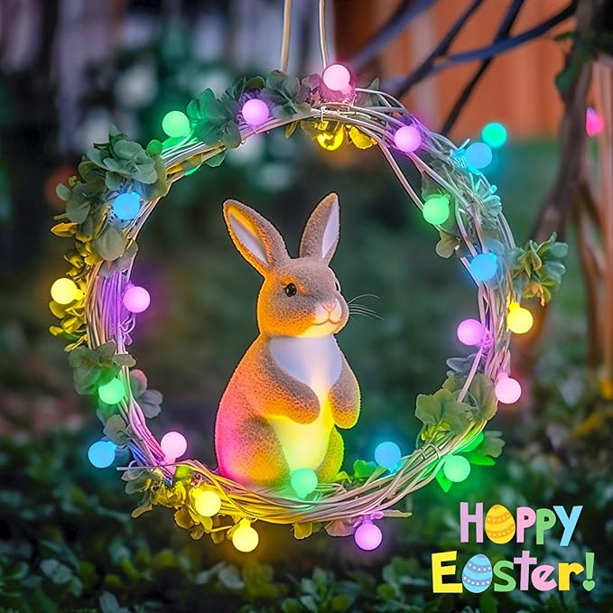 JMEXSUSS 100 LED Connectable Globe String Lights Indoor, 33ft Multicolor Fairy Lights Plug in with Remote, 8 Modes Pastel Lights for Easter Bedroom Tree Room Party Decoration