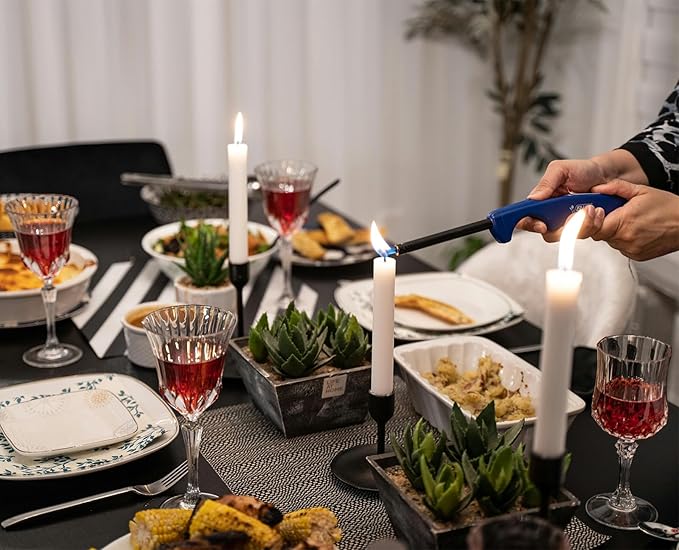 12 Inch Taper Candles 6 Pcs Unscented, Smokeless, Dripless Long Tapered Candlesticks Candles for Christmas Birthday Dinner Wedding Party Home Decor