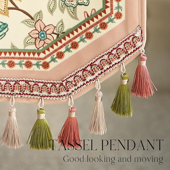 patdrea Velvet French Table Runner Farmhouse for Home Kitchen Dining Decor Parties Family Dinners Wedding 12"*102"