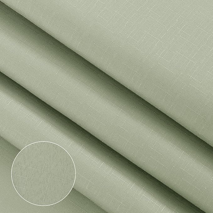 Sage Green Shower Curtain，Polyester Ombre Shower Curtains for Bathroom，Green and White Gradient Fabric Bathroom Decor Bath Set, Washable，72 x 72