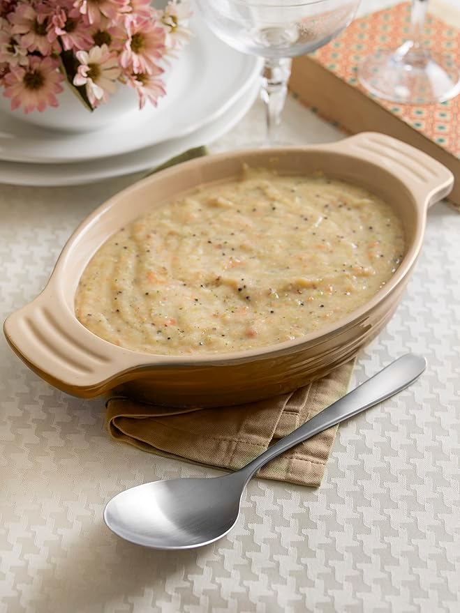 Matte Serving Set, 18/10 Stainless Steel Satin Flatware, Modern Brushed Finish Cutlery, Dishwasher Safe & Durable, Built to Last (10-Piece Serving Set, Fidenza)