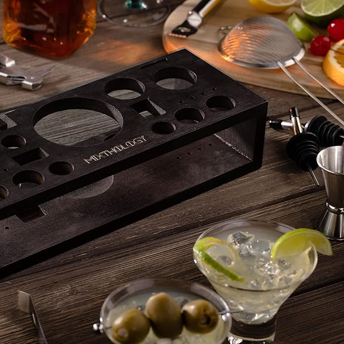 Mixology Bartender kit | 31 Piece Professional Bartender Set by Mixthology - bar Tools, Accessories, and bar Sets for The Home by Bartenders. Gift The Perfect Cocktail Shaker