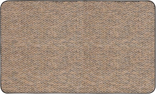 House, Home and More Skid-Resistant Carpet Indoor Area Rug Floor Mat - Black Ripple - 3 Ft X 5 Ft - Non Slip Rubber Backing, Stain Resistant, Dog Friendly, Living Room Bedroom Kitchen Entryway