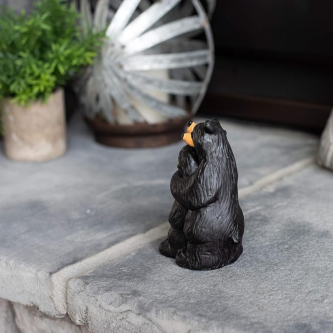 DEMDACO Bearfoots by Jeff Fleming Summer Love Couple Midnight Black 5 x 3 Resin Stone Collectible Figurine