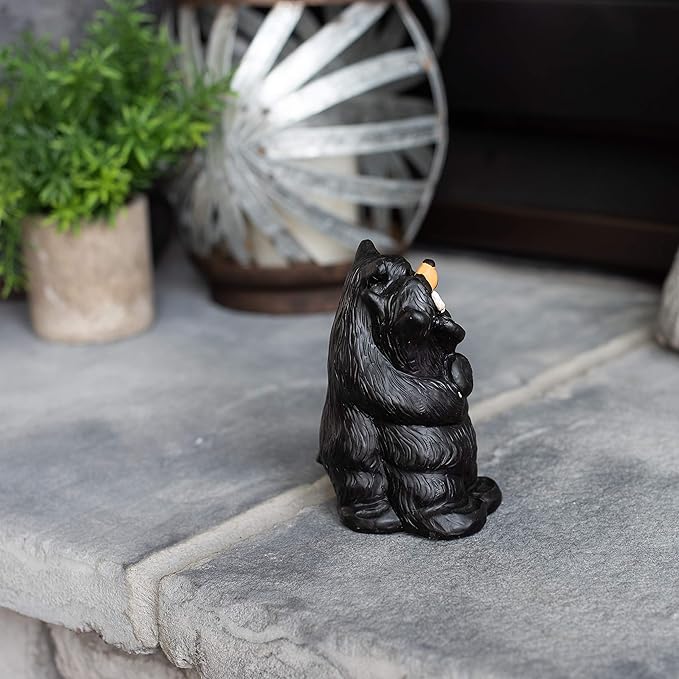 DEMDACO Bearfoots by Jeff Fleming Summer Love Couple Midnight Black 5 x 3 Resin Stone Collectible Figurine