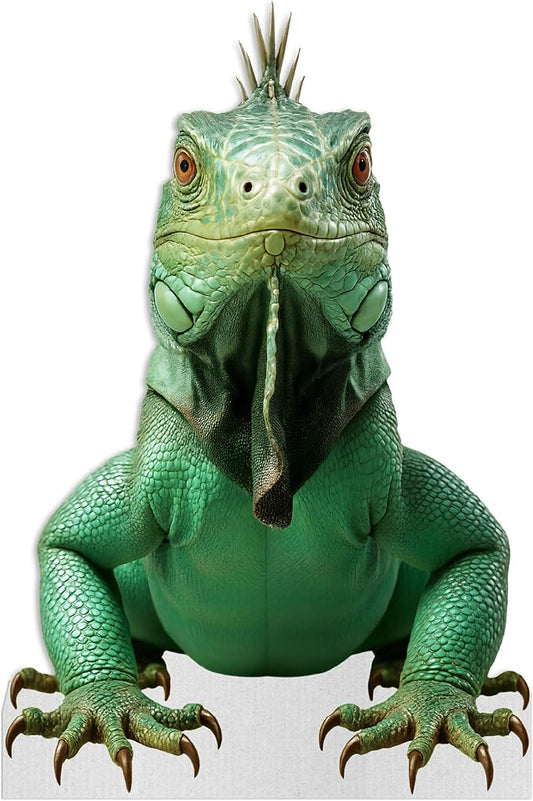 Lizzard Life Size Standee - 2FT Freestanding Coroplast Cutouts | Jungle Animal Standup Photo Booths, Jungle Party, Birthday & Halloween Decorations