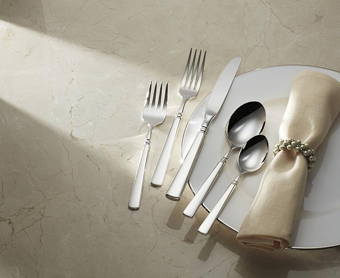 Oneida 2267004F Easton Fine Flatware Dinner Knives, Set Of 4, Metallic