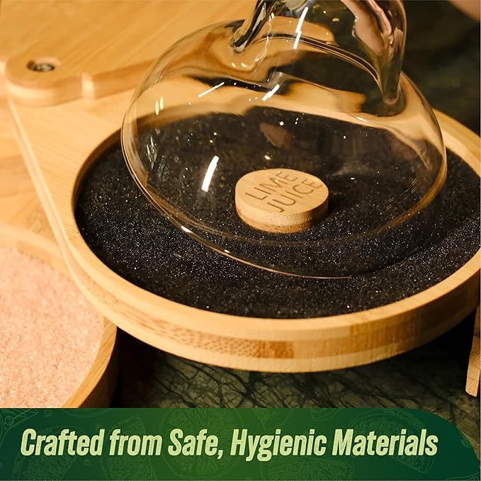 5Pcs Bar Salt Rimmer Sponges | Black Replacement Sponge Set for Glass Margarita Salter | Salt Rimmer for Cocktails