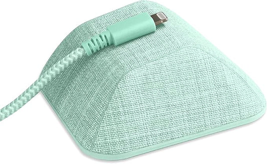 Smartish® Magnetic Cord Holder - Cable Wrangler Organizer with Magnet Clips for Charger Management on Desktop, Nightstand, or Side Table for All Cables, USB-C, Lightning Cables - Teal Me More