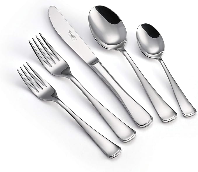 Tramontina 20 Piece Silverware Set - Monaco Utensils Set