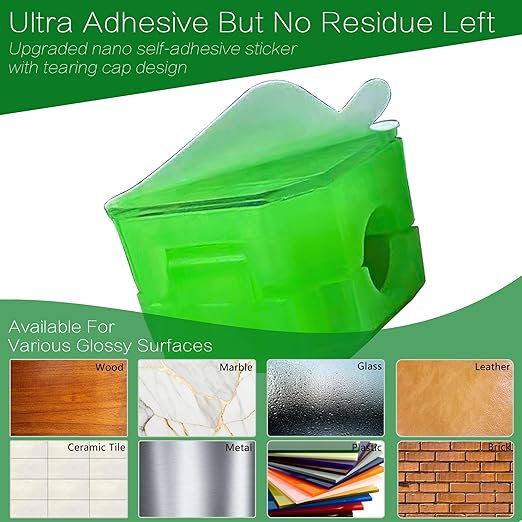 9pcs Magnetic Cable Clips - FonPeak Ultra-Adhesive Desk Cable Management Clips, Cord Organizer for Max 7.5mm/0.3 inches Cables, Suit for Desktop, Nightstand, Home, Office, Car, and Wall