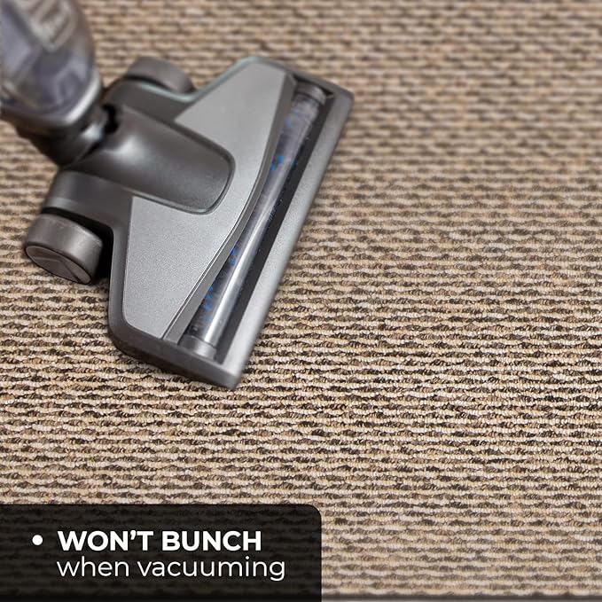 House, Home and More Skid-Resistant Carpet Indoor Area Rug Floor Mat - Black Ripple - 5 Ft X 5 Ft - Non Slip Rubber Backing, Stain Resistant, Dog Friendly, Living Room Bedroom Kitchen Entryway