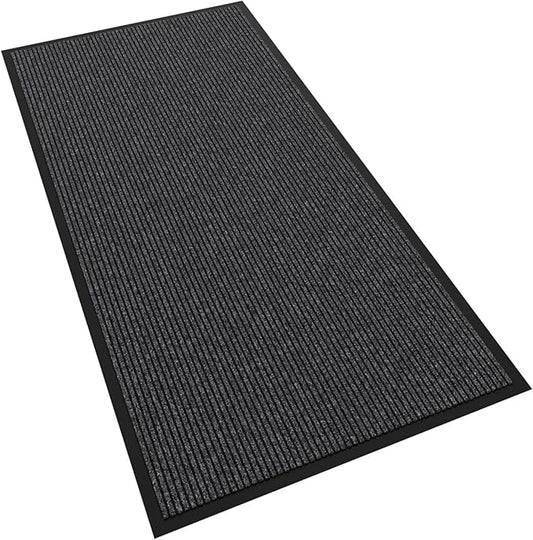 Front Door Mat, 48" x 24" Heavy Duty Indoor Outdoor Doormat, Non-Slip Welcome Mats for Entryway, Rubber Backing Low Profile Commercial Door Mats