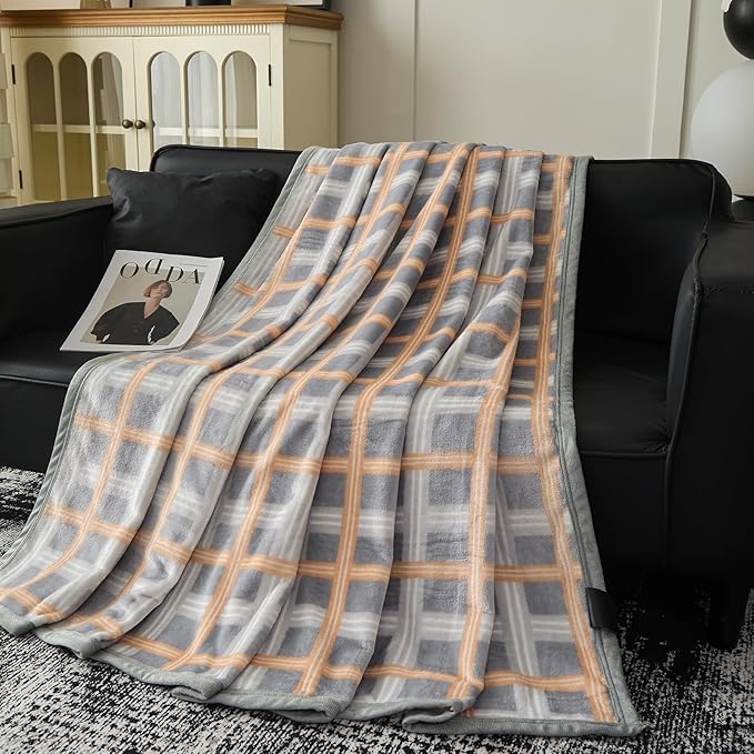 Fleece Bed Blankets Twin Size - Soft Lightweight Plush Fuzzy Cozy Luxury Blanket Microfiber Throw for Couch Bed,All-Season Breathable,60x80 Inches