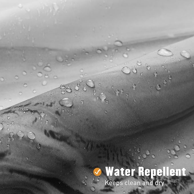 MitoVilla Grey Marble Extra Long Shower Curtain Set 72 x 84, Modern Ombre 84 inch XL Shower Curtains for Chic Bathroom Decor, Abstract Watercolor Fabric Shower Curtain