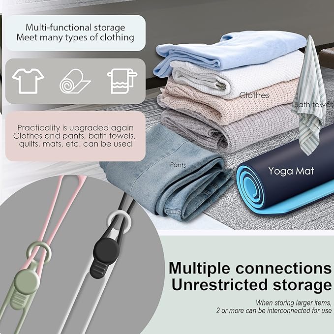 Nearockle Silicone Cable Ties Cord Organizer for Cable Management, 24Pcs 3" and 4.5" Reusable Cable Organizer Electronic Accessories for Home, Office, Kitchen, School, Travel (Multi)