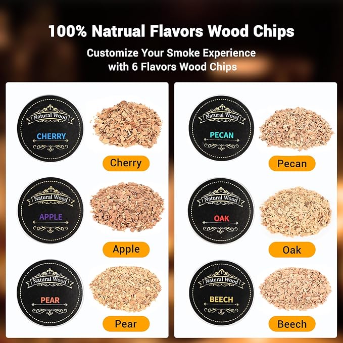 Electric Whiskey Smoker Kit with LED Lights Old Fashioned Drink Smoker Kit 6 Wood Chips 4 Ice Stone Cocktail Smoker Kit No Butane Needed Bourbon Whiskey Gifts for Men Dad Husband